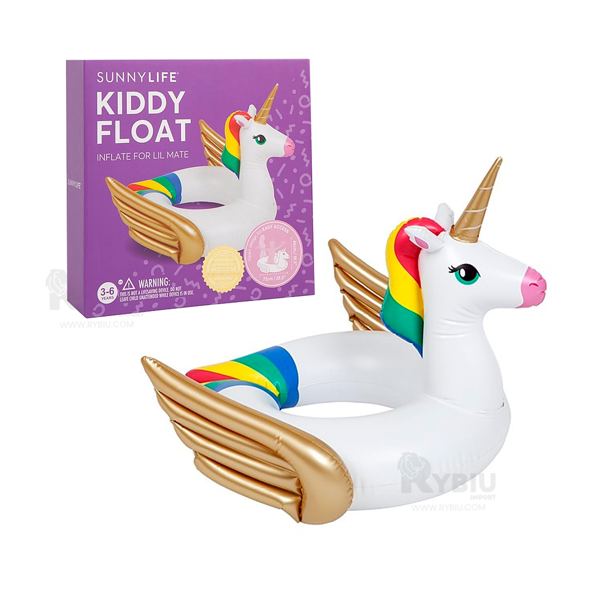 SALVAVIDAS INFANTIL EN BLANCO Y+REGALO LIGAS PARA PEINAR - 2