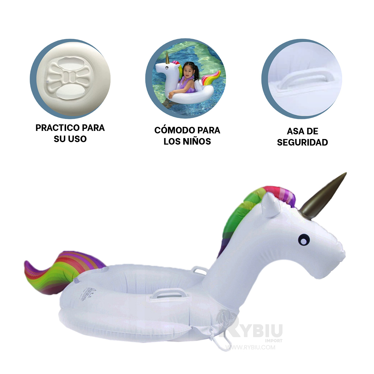 SALVAVIDAS INFANTIL PARA NIÑOS Y+REGALO LIGAS PARA PEINAR - 2