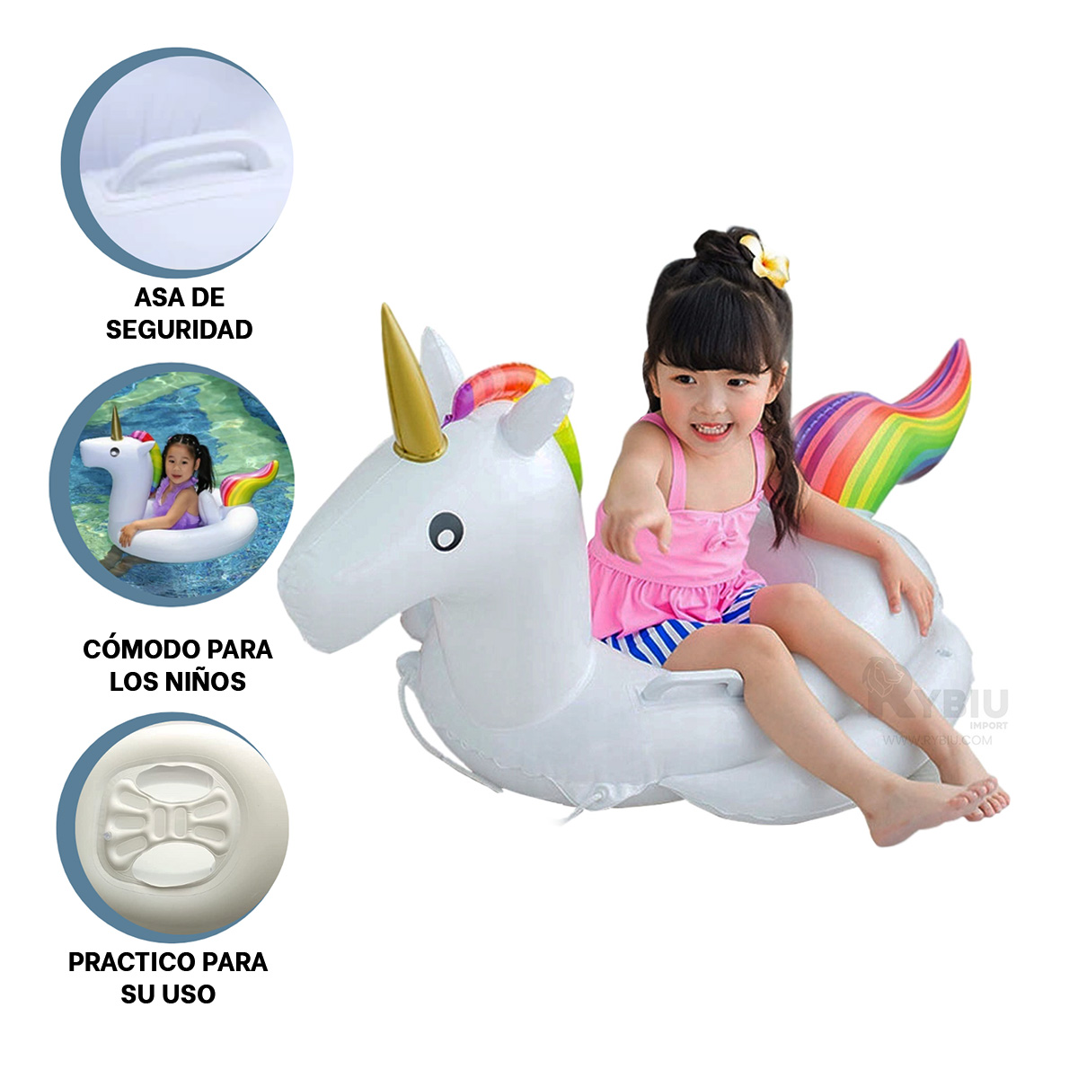 SALVAVIDAS INFANTIL PARA NIÑOS Y+REGALO LIGAS PARA PEINAR - 3