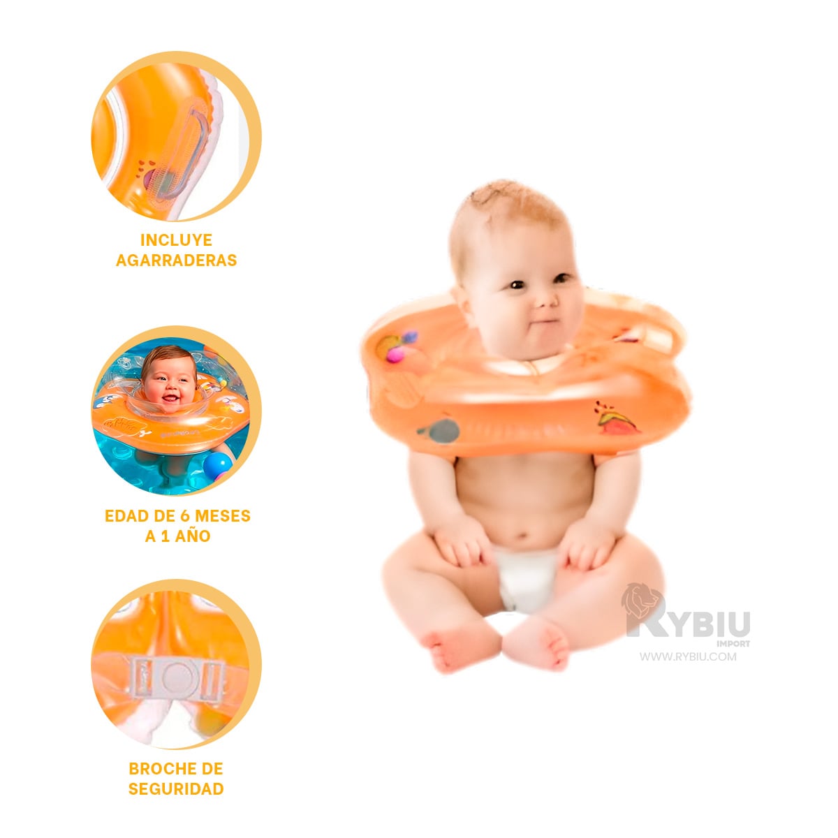 BOYA PARA USAR EN LA PLAYA EN ANARANJADO Y+GIFT MINIAGENDA - 3