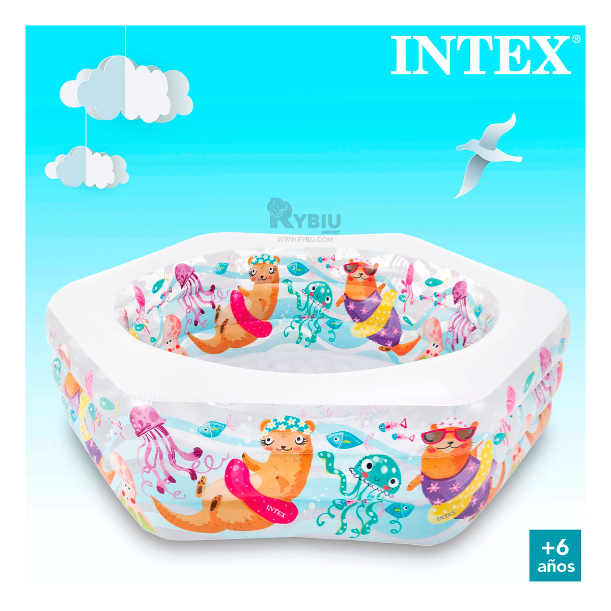 ALBERCA COMODO PARA INFANTES EN MULTICOLOR Y+GIFT STICKERS - 4