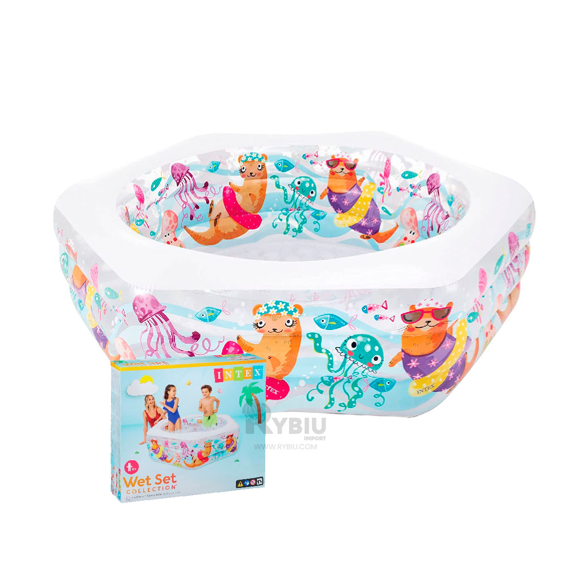 PISCINA SUAVE DISEÑO SUTIL EN MULTICOLOR Y+PAPEL DE REGALO - 1