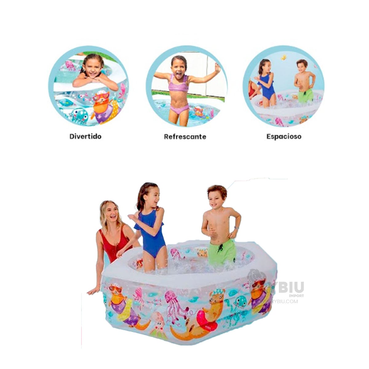 PISCINA SUAVE DISEÑO SUTIL EN MULTICOLOR Y+PAPEL DE REGALO - 4