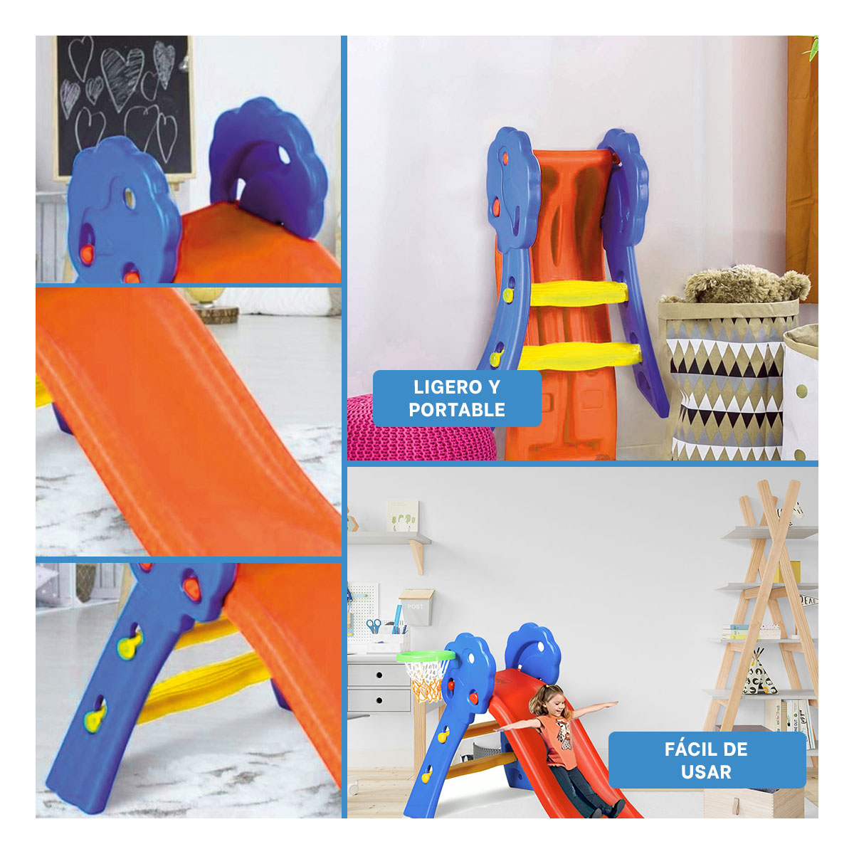 TOBOGAN DE ENTRETENIMIENTO EN MULTICOLOR Y+GIFT STICKERS - 4