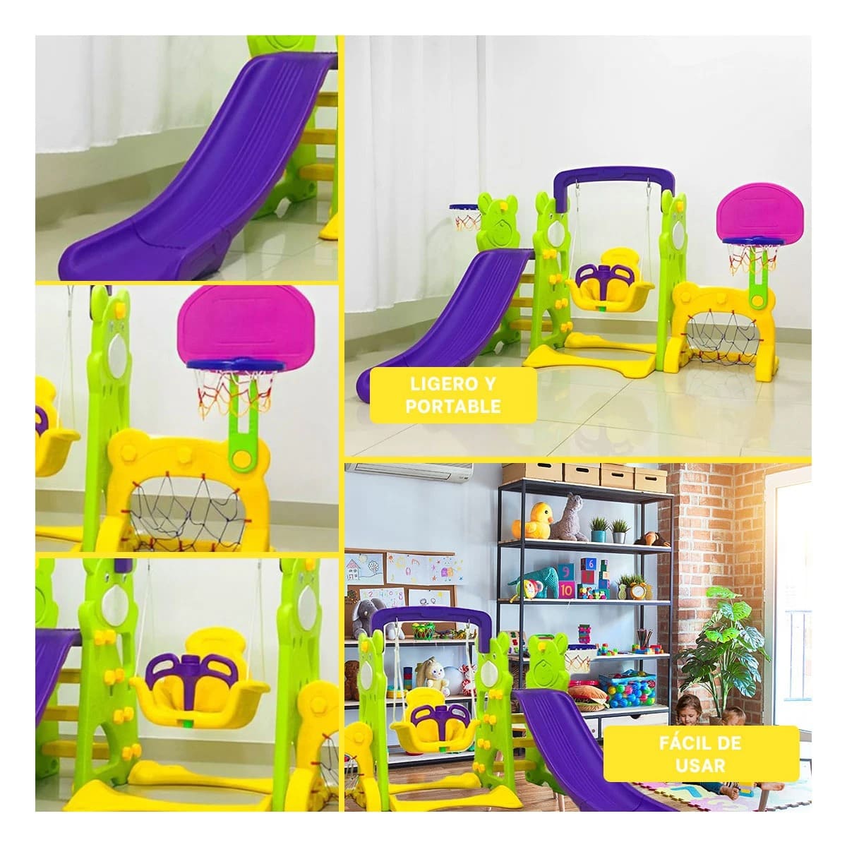 TOBOGAN DE ENTRETENIMIENTO EN MULTICOLOR Y+GIFT STICKERS - 2