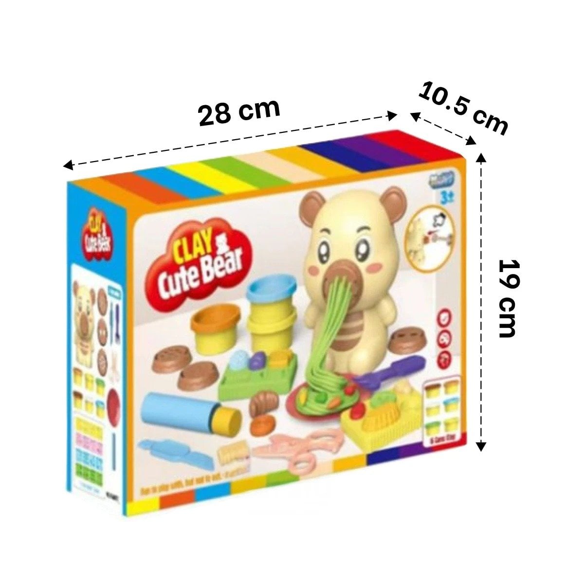 JUEGO DE PLASTILINA CON ACCESORIOS OSO PARA NINOS CREATIVOS HOGAR PERU - 4