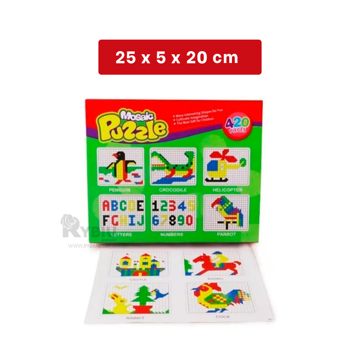 ROMPECABEZA PARA CREAR MULTIFORMAS EN ROJO Y+REGALO AGENDITA - 5