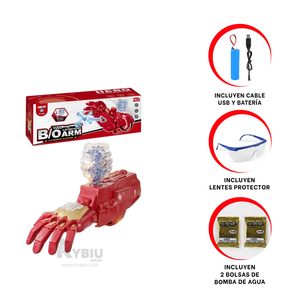 BRAZO CONEXION USB EN GUINDA Y+REGALO AGENDITA - 1