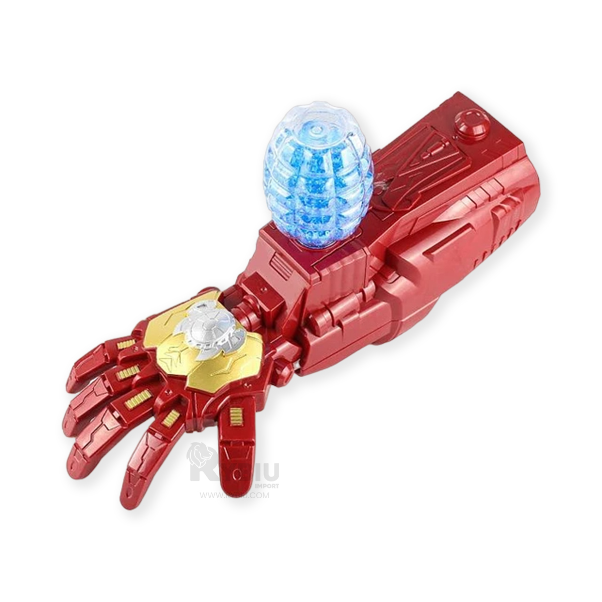 BRAZO SUPER HEROE ARMADURA DE TONO GUINDA Y+GIFT MINIAGENDA - 1