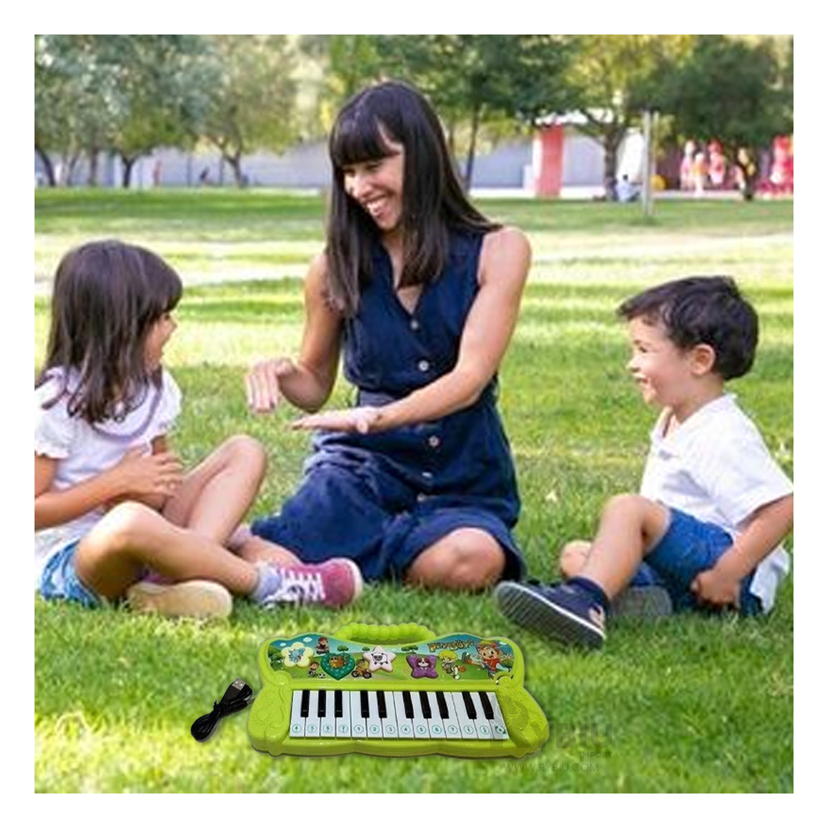 INSTRUMENTO PARA CHICOS DE VERDE Y+BANDERITAS ADHESIVAS - 4