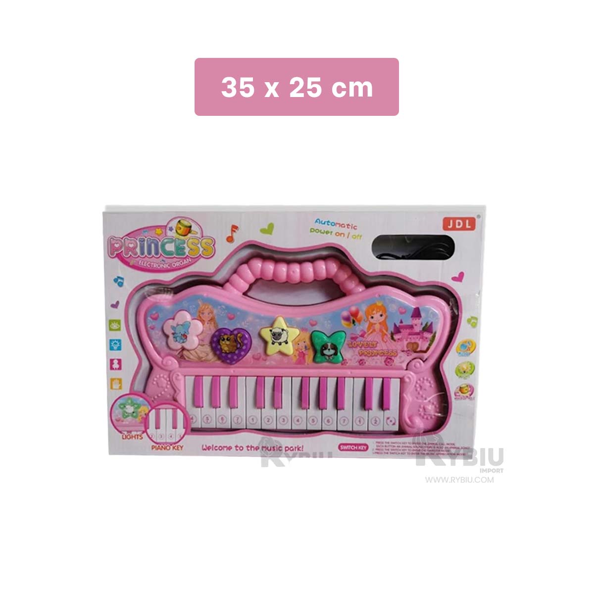 TECLADO CON EFECTOS DE LUCES COLOR ROSADO Y+GIFT MINIAGENDA - 5