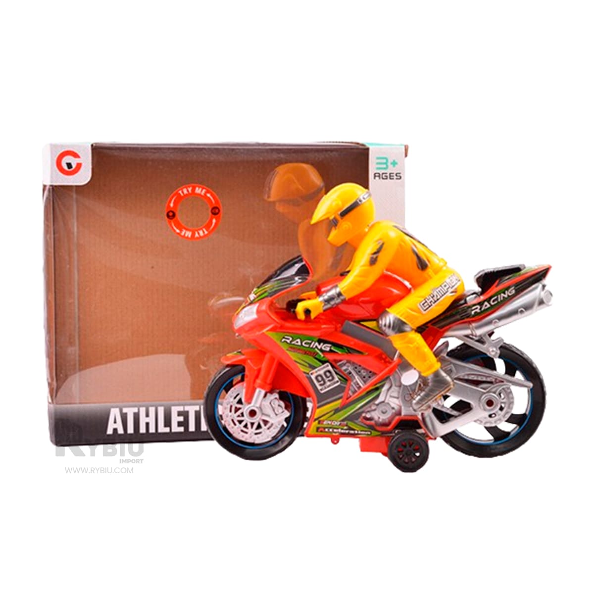 MOTOCICLETA ADECUADO PARA MENORES EN ROJO Y+GIFT STICKERS - 1
