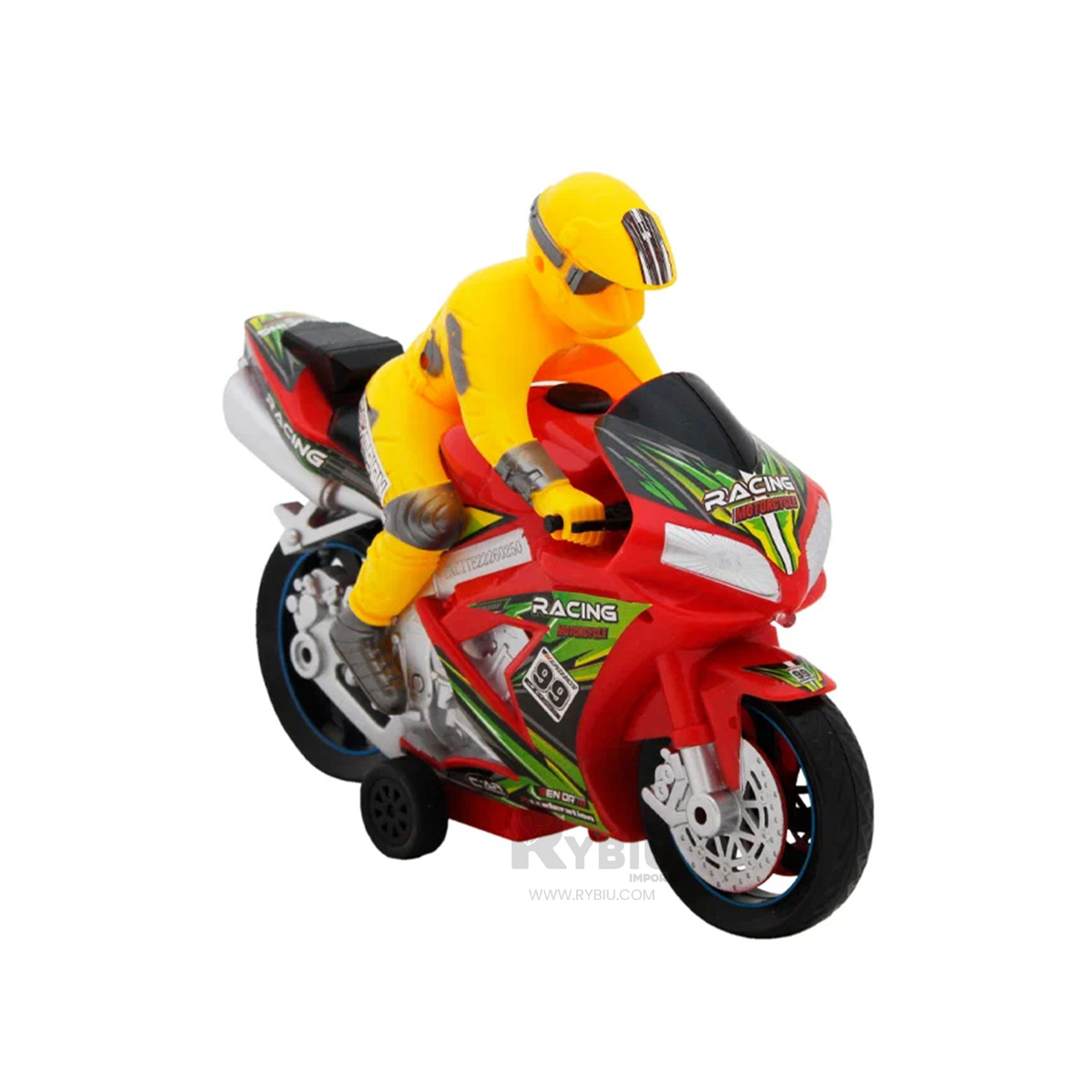MOTOCICLETA ADECUADO PARA MENORES EN ROJO Y+GIFT STICKERS - 3