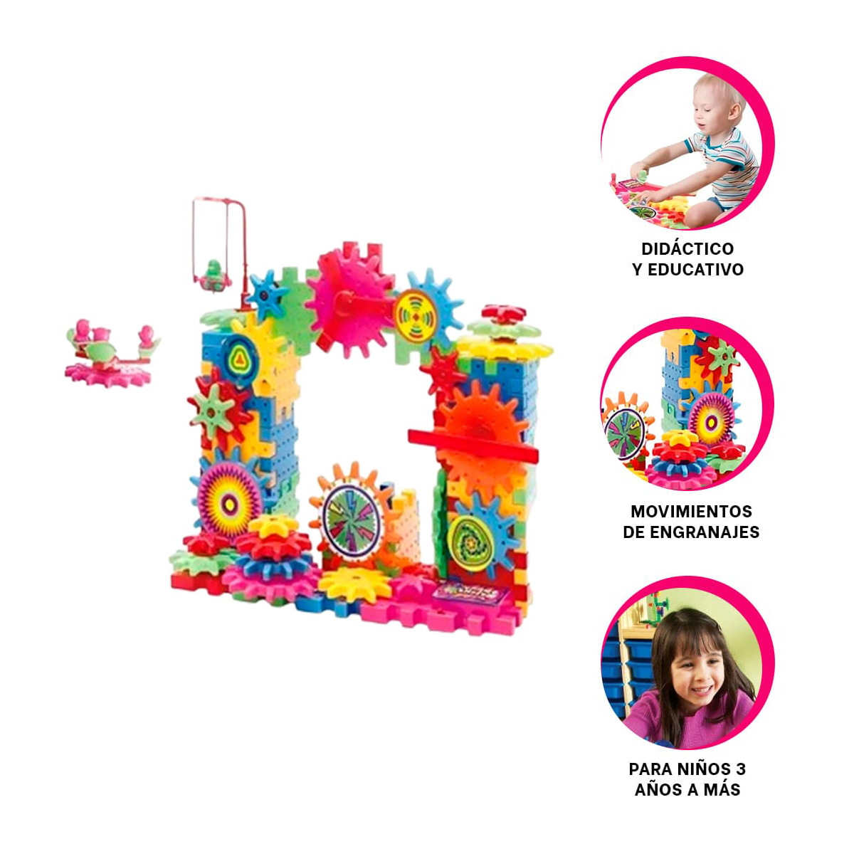 JUGUETE LLAMATIVO DE MODELO MULTICOLOR Y+PAPEL DE REGALO - 2