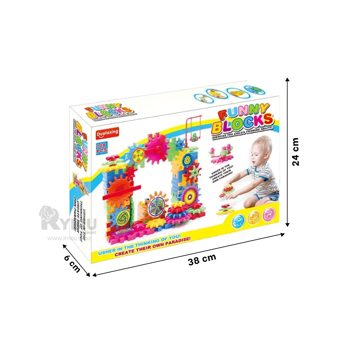 PIEZAS PARA CONSTRUIR DE MULTICOLOR Y+BANDERITAS ADHESIVAS - 5