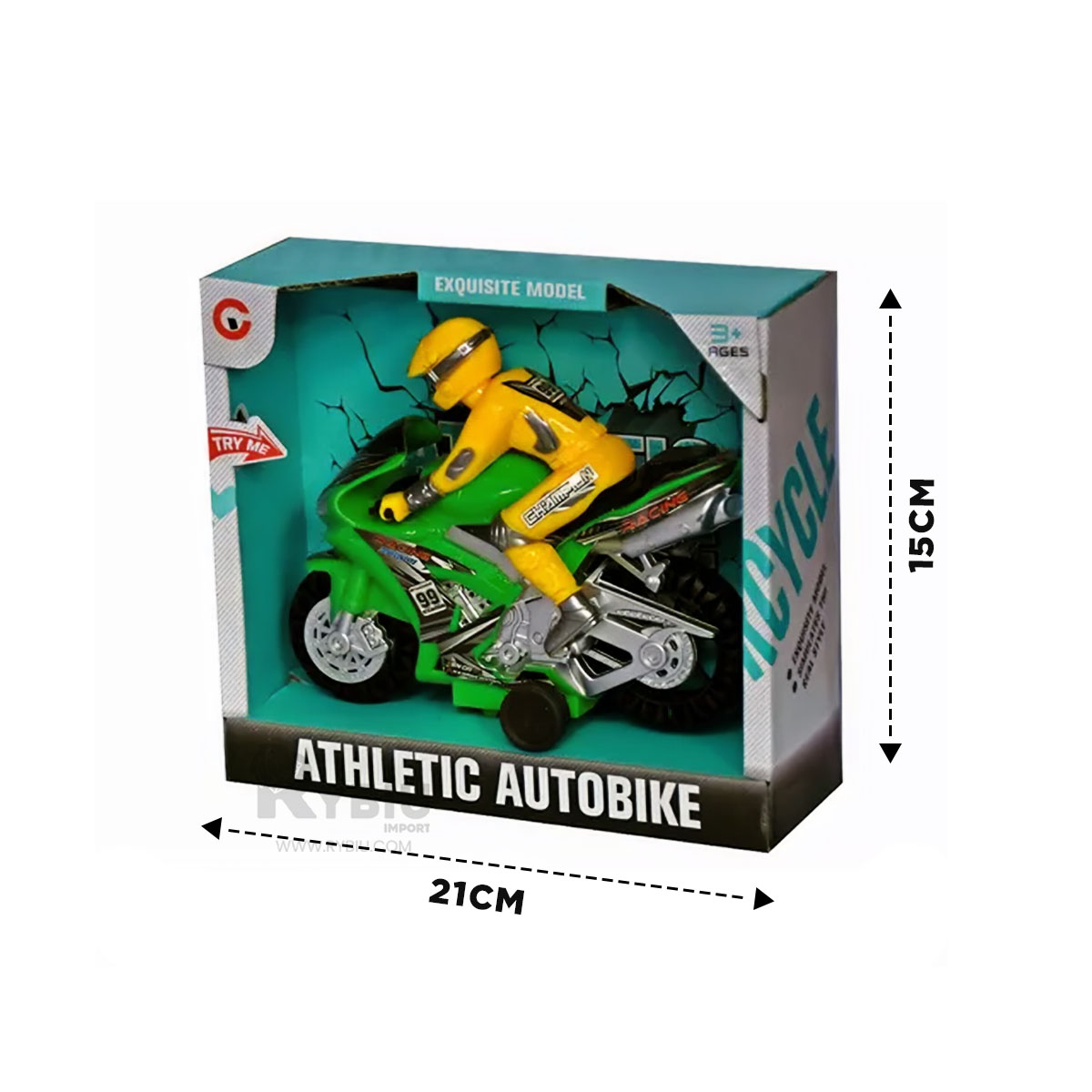 CICLOMOTOR DURABLE EN TONO VERDE Y+REGALO LIGAS PARA PEINAR - 5