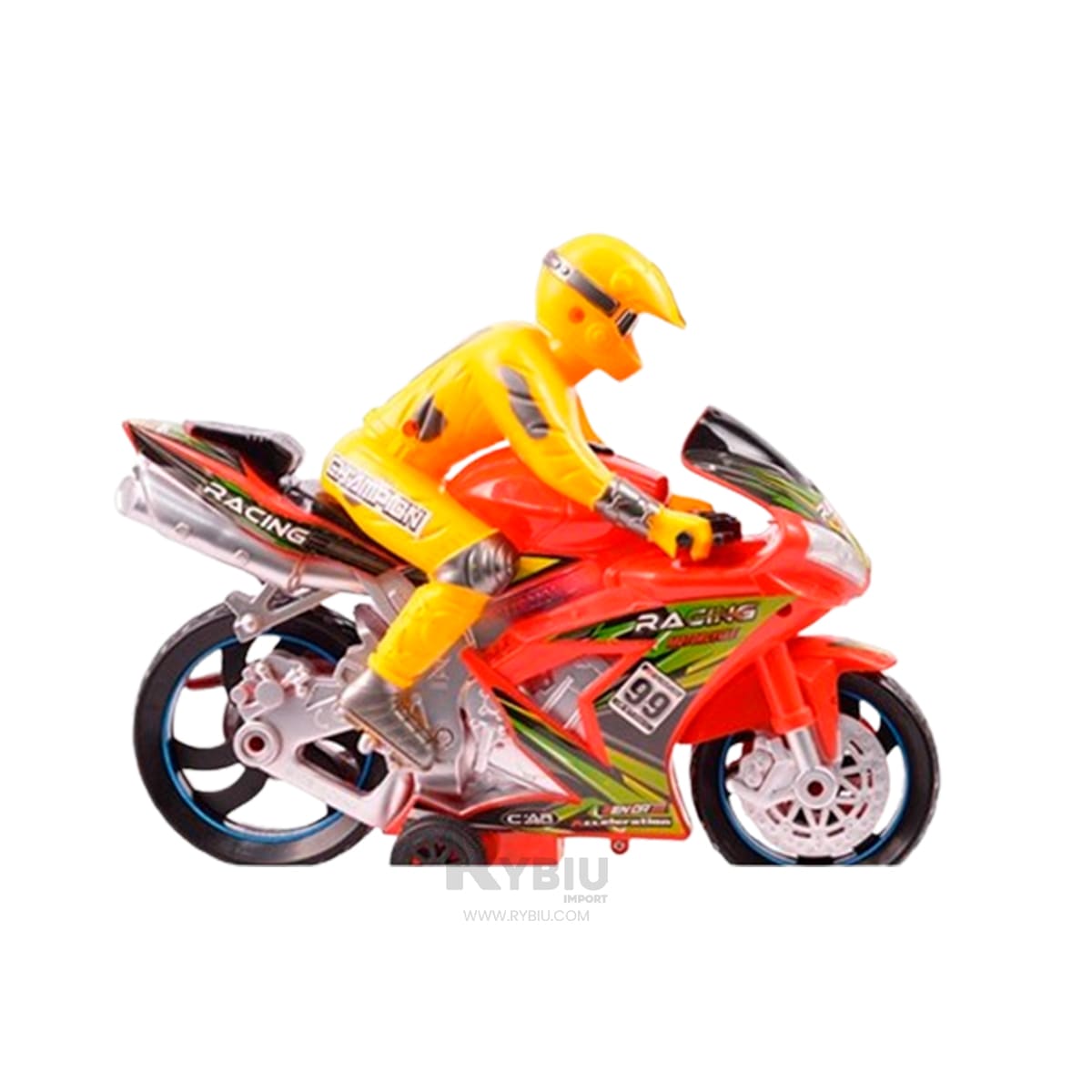 MOTOCICLETA VERSATIL Y ESTETICA COLOR ROJO Y+REGALO STICKERS - 3