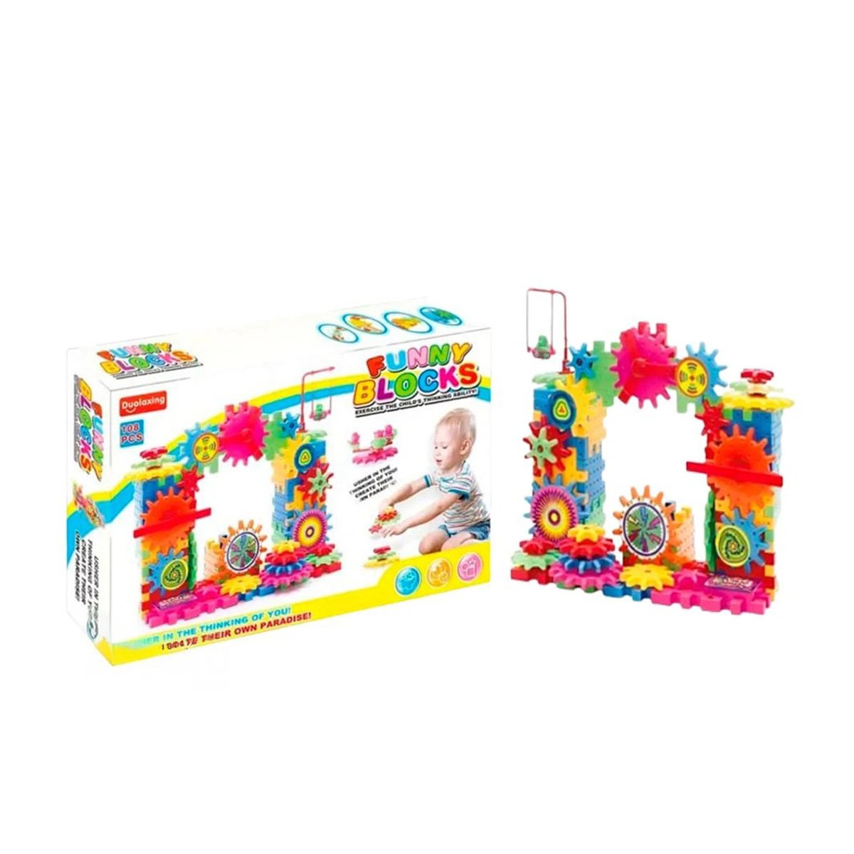 JUEGO DE HABILIDAD DE GRANAJE 108 PIEZAS PARA NIÑOS YLIGAS REGALO - 3