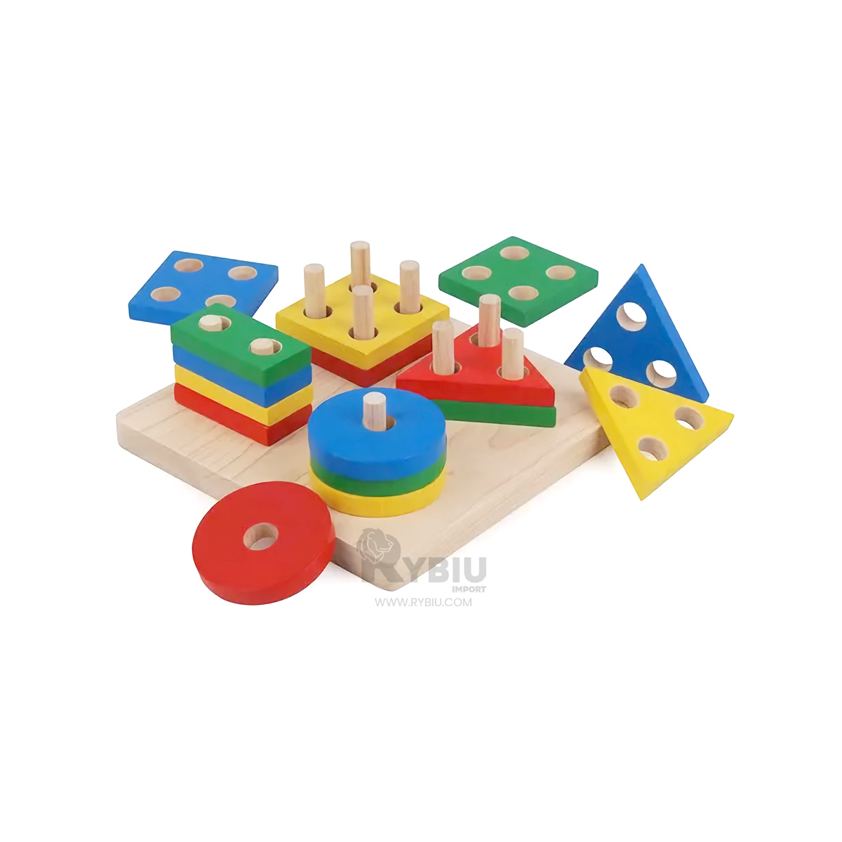 JUEGO EDUCATIVO EN MADERA Y+BANDERITAS ADHESIVAS - 4