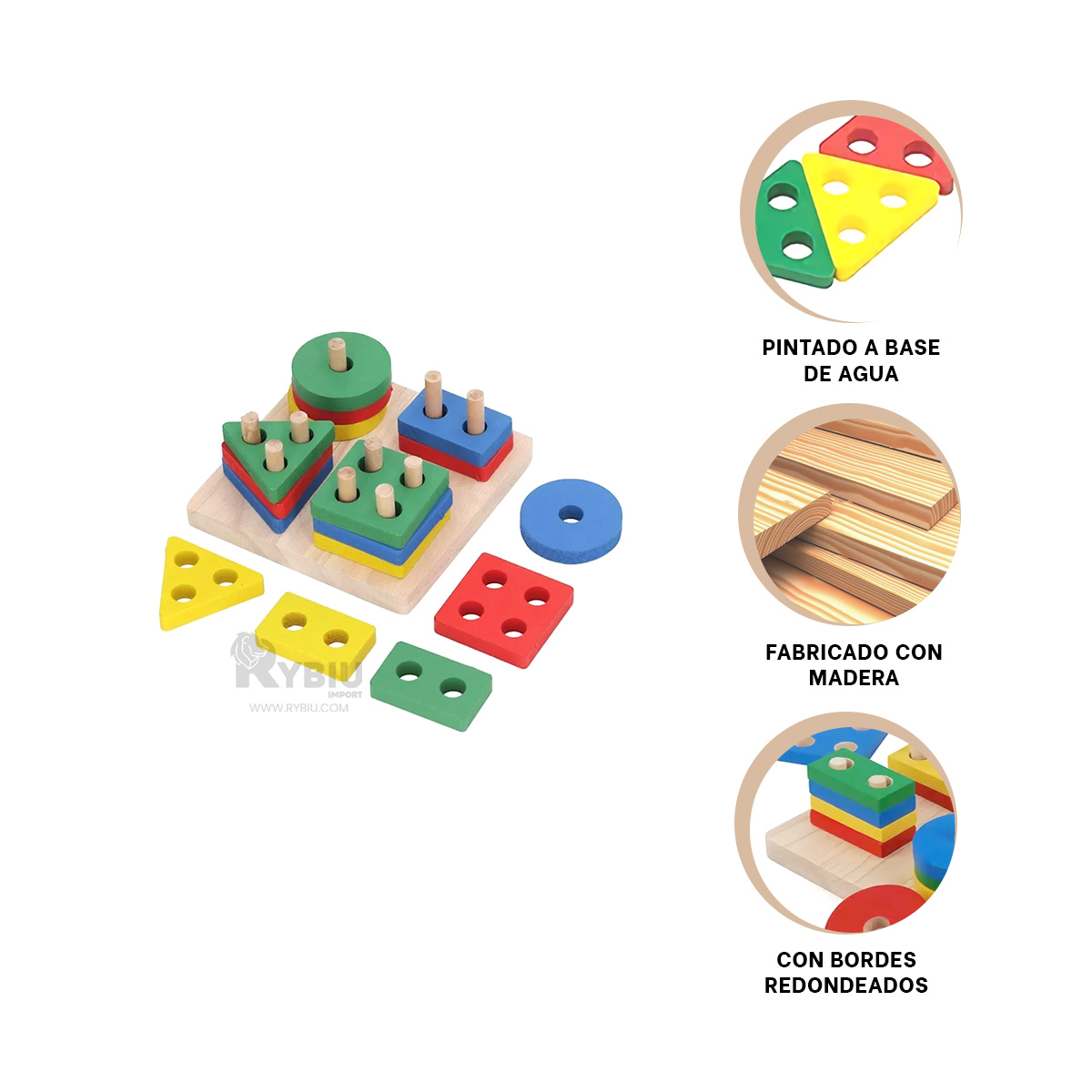 SET CON BORDES REDONDEADOS EN MADERA Y+GIFT STICKERS - 3