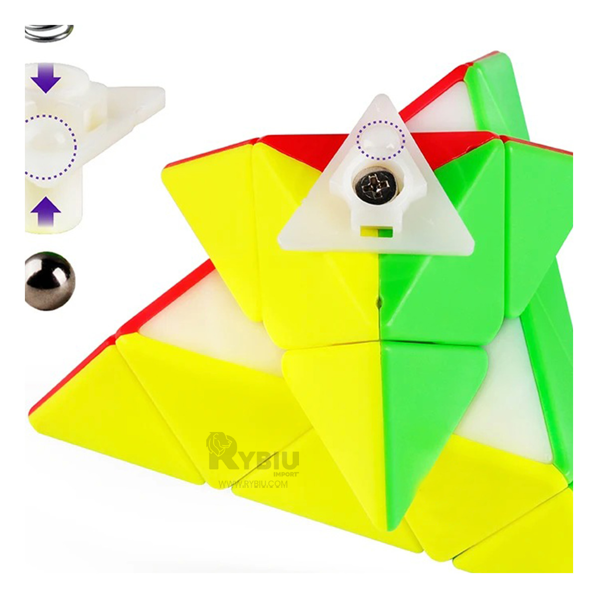 RUBIK DE FORMA TRINGULAR EN COLORES Y+GIFT MINIAGENDA - 1