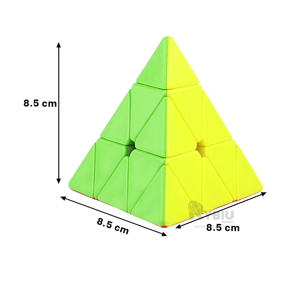 RUBIK CUBO TRIANGULAR EN COLORES Y+REGALO STICKERS - 5