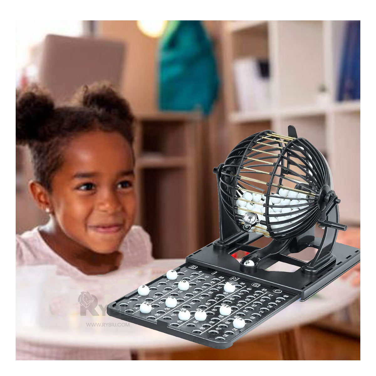 BINGO COMPACTO PARA JUGAR EN FAMILIA NEGRO Y+REGALO AGENDITA - 1