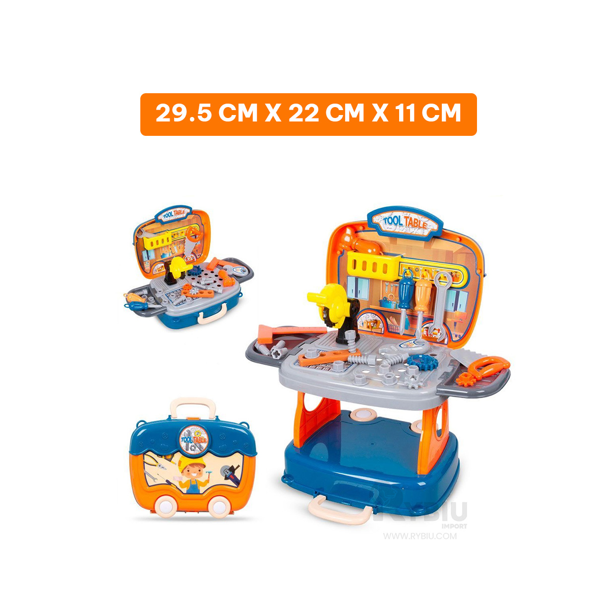 SET HERRAMIENTAS EN MALETA 3 EN 1 PARA JUGAR EN MULTICOLOR - 5