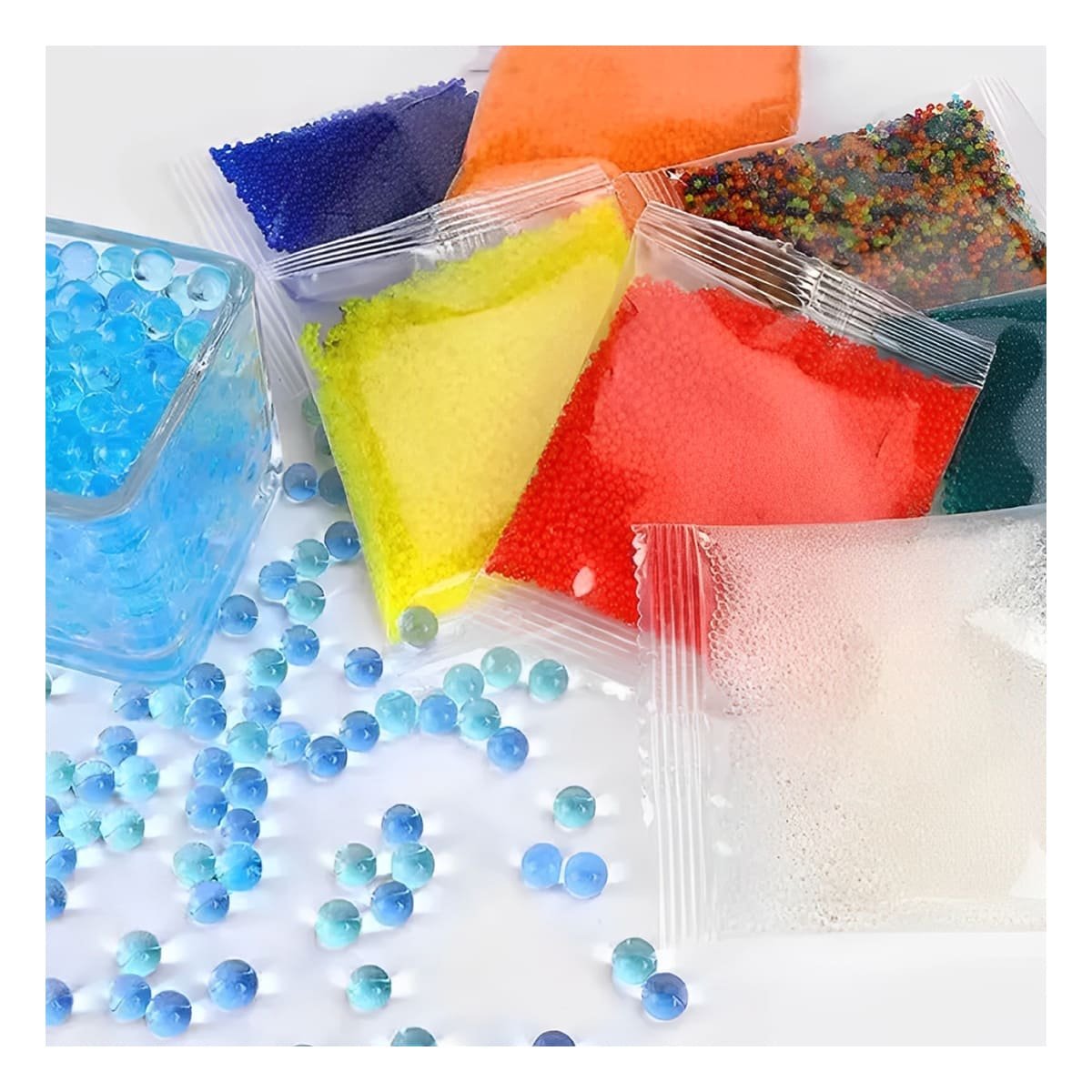 PAQUETE GRANDE DE BALINES DE HIDROGEL CINCO MIL PIEZAS PARA JUEGO YPAPEL REGALO - 3