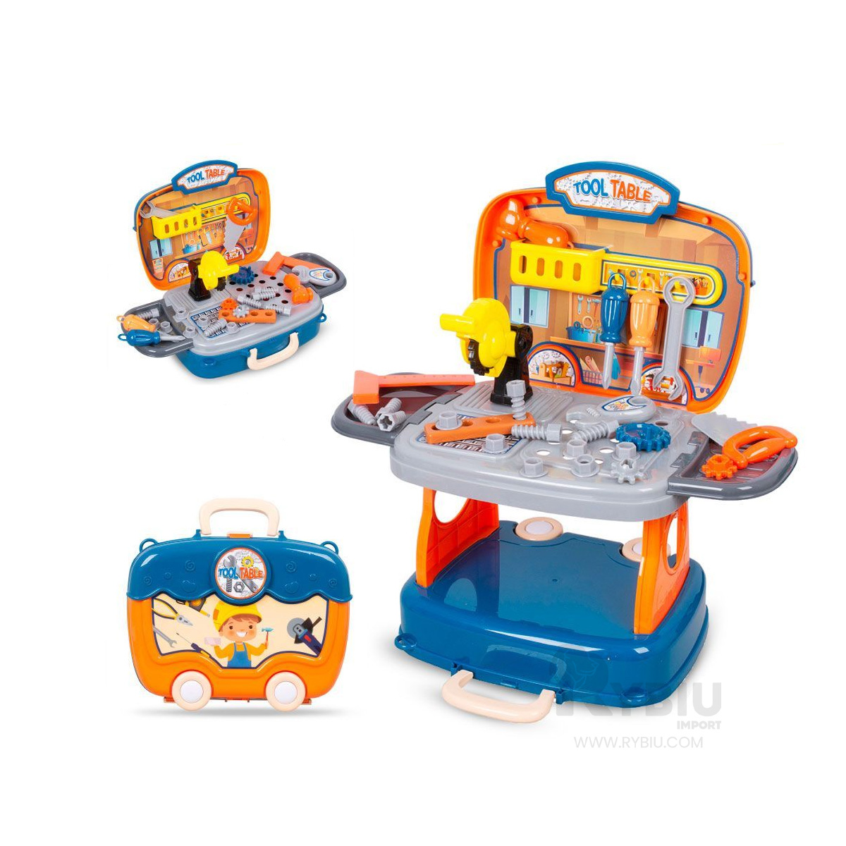 JUEGO DE MECANICO CAJA MULTICOLOR Y+REGALO STICKERS - 2