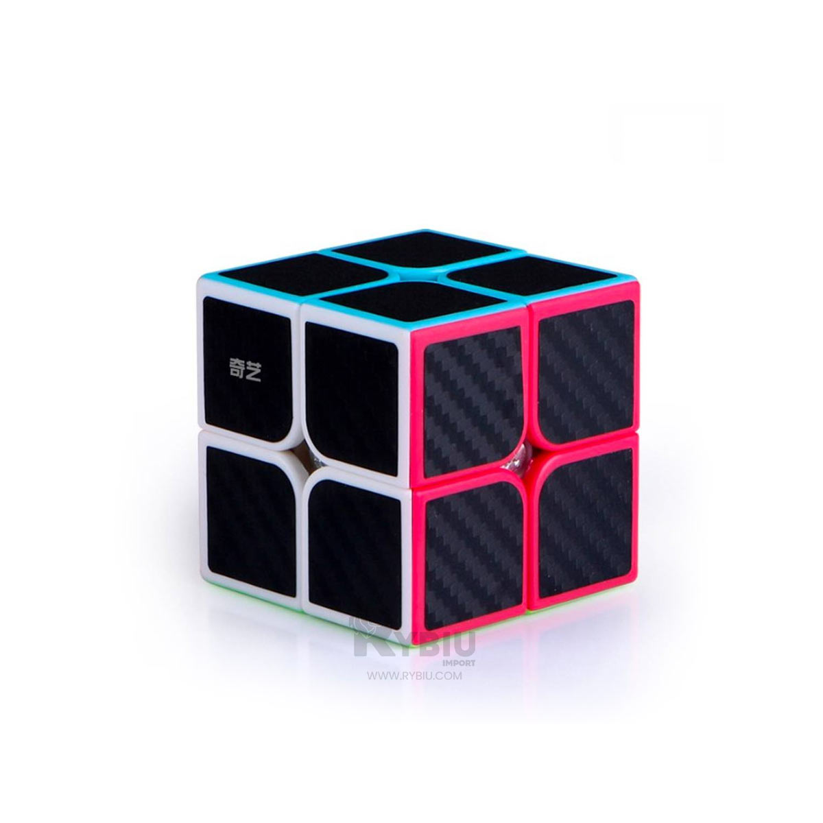 RUBIK MAGICO COLOR NEGRO BORDE MULTICOLOR Y+REGALO STICKERS - 1