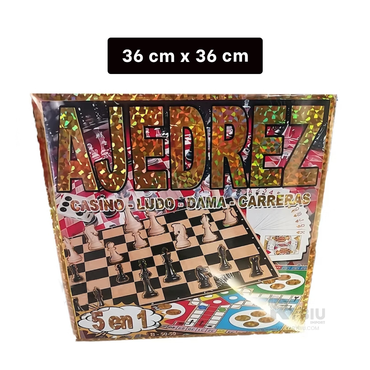 JUEGO DE MESA SENCILLO Y VERSATIL 5 EN 1 Y+PAPEL DE REGALO - 5