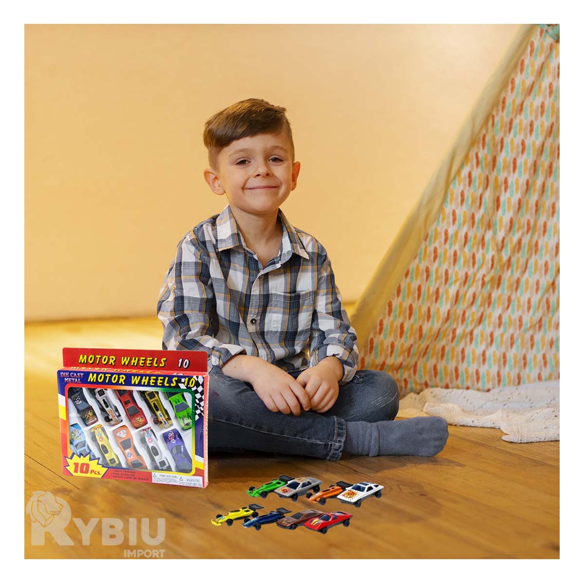 CARRO ENTRETENIDO EN MULTICOLOR Y+REGALO LIGAS PARA PEINAR - 3