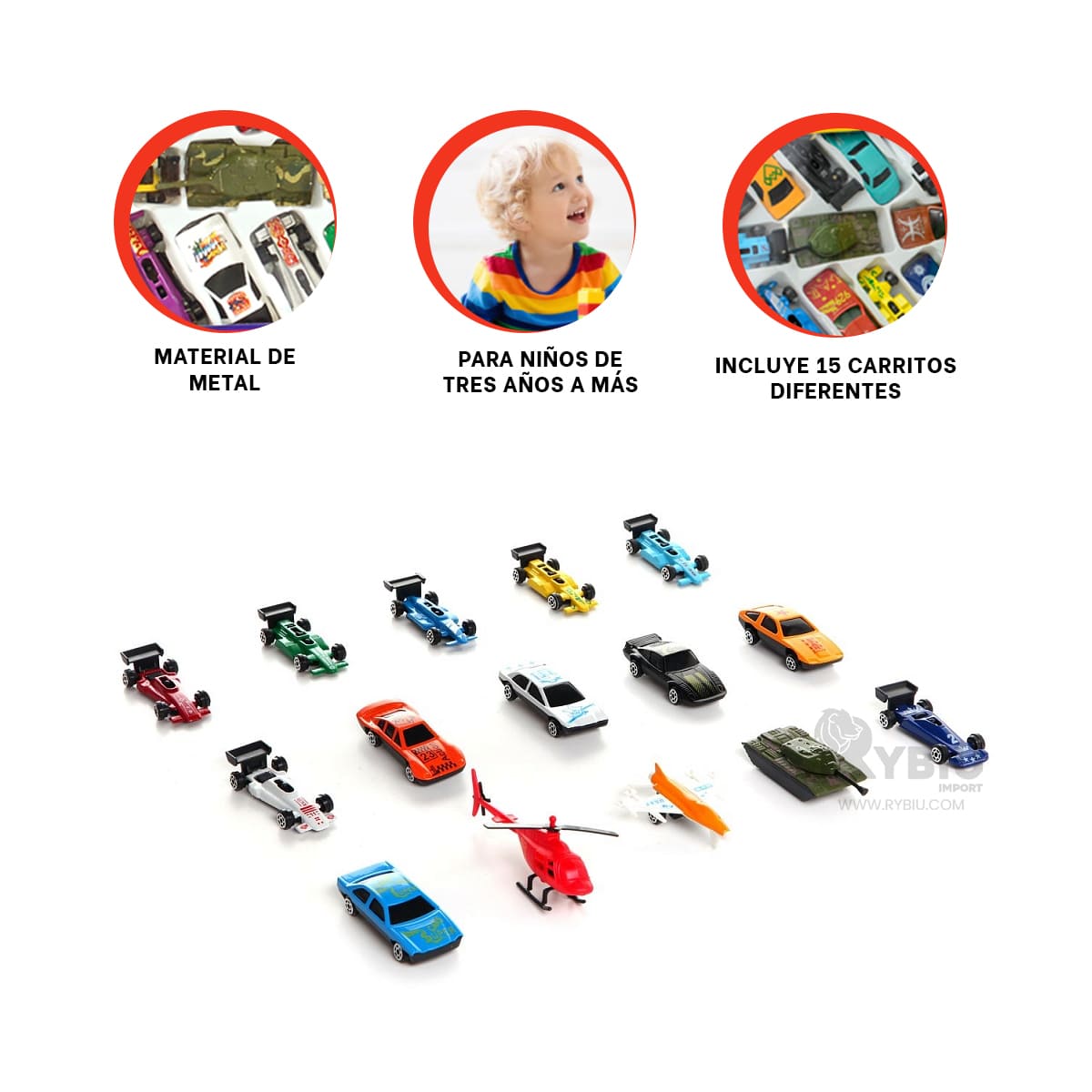 CARRO ENTRETENIDO EN MULTICOLOR Y+REGALO LIGAS PARA PEINAR - 3