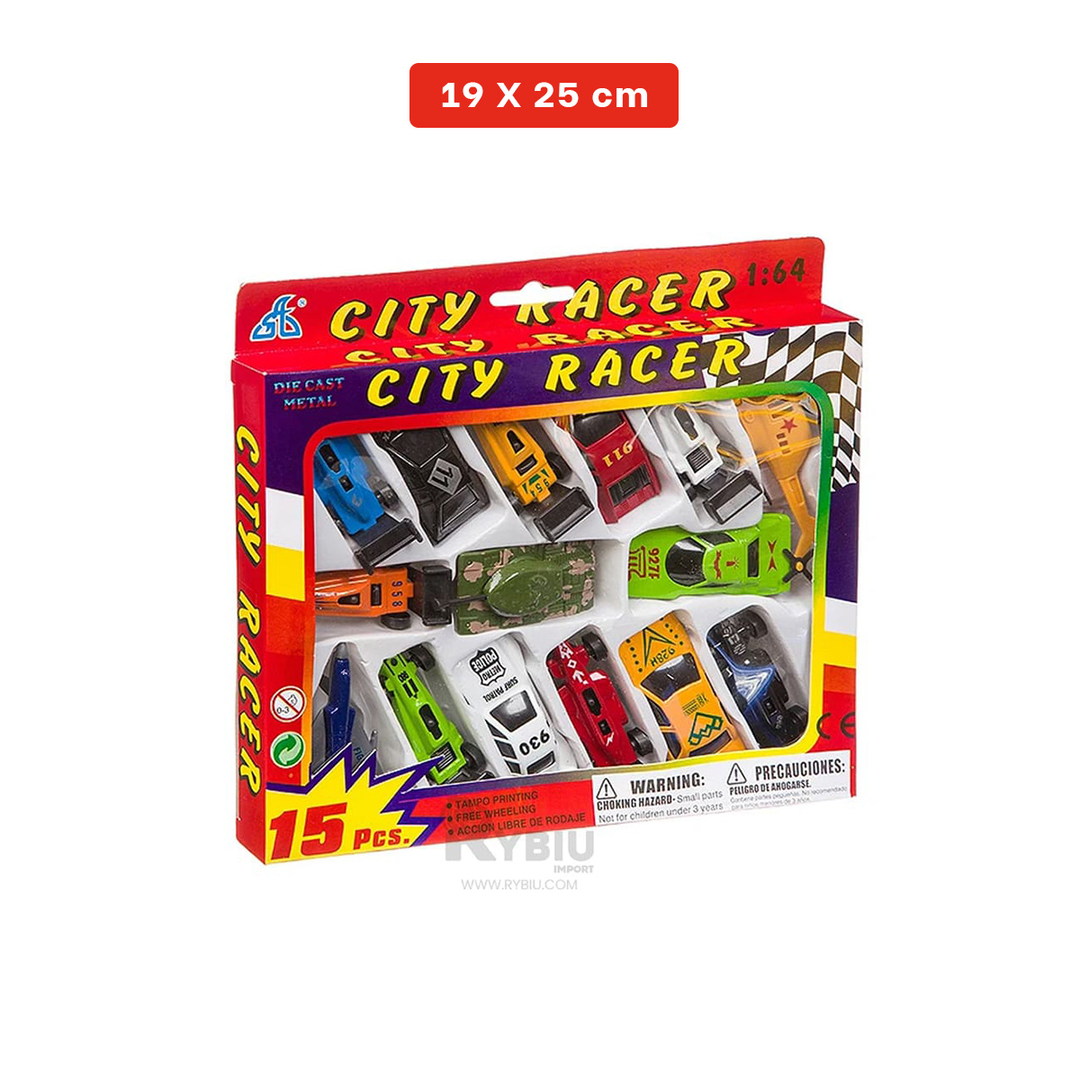 SET DE MOTOR CAR CARRERA MULTICOLOR Y+ENVOLTORIO DE REGALO - 5