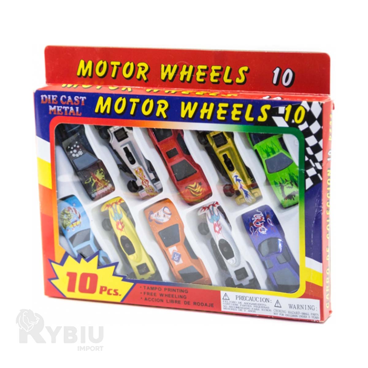SET DE COCHES 10 COLORIDOS EN MULTICOLOR Y+REGALO STICKERS - 2