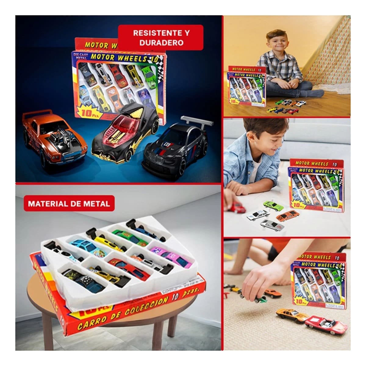 VARIEDAD CARRITOS DE METAL PARA JUEGO CREATIVO EN CASA CON DISENO CLASICO YSTICKY - 5