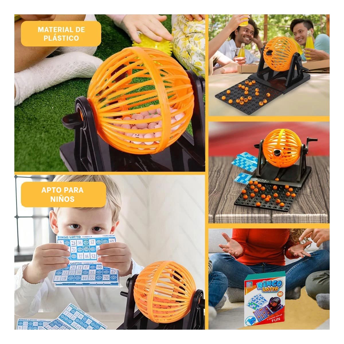 SORTEO LOTTO MEDIANO EN EMPAQUE ROJO NEGRO PARA DIVERSION SOCIAL Y+LIGAS REGALO - 5