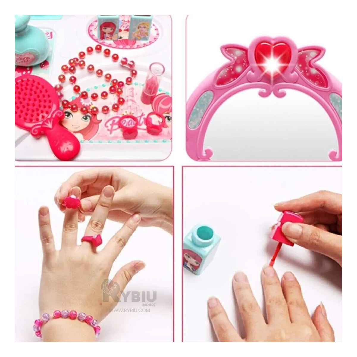 SET MAGNIFICO PARA NIÑAS EN COLOR ROSADO Y+PAPEL DE REGALO - 4