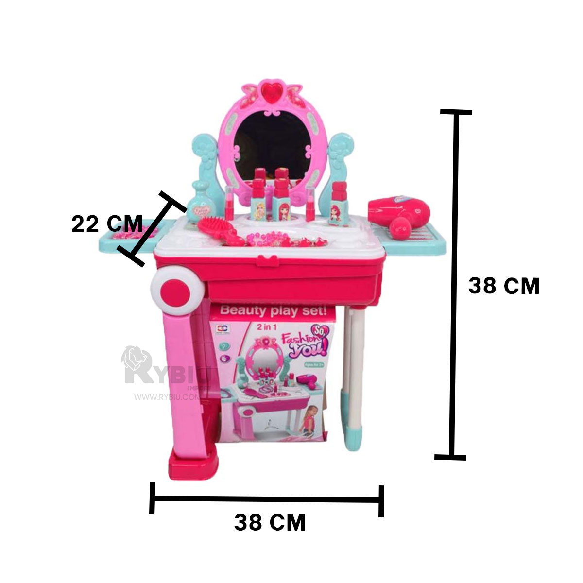 SET FACIL PARA JUGAR DE NIÑAS EN ROSADO Y+PAPEL DE REGALO - 1