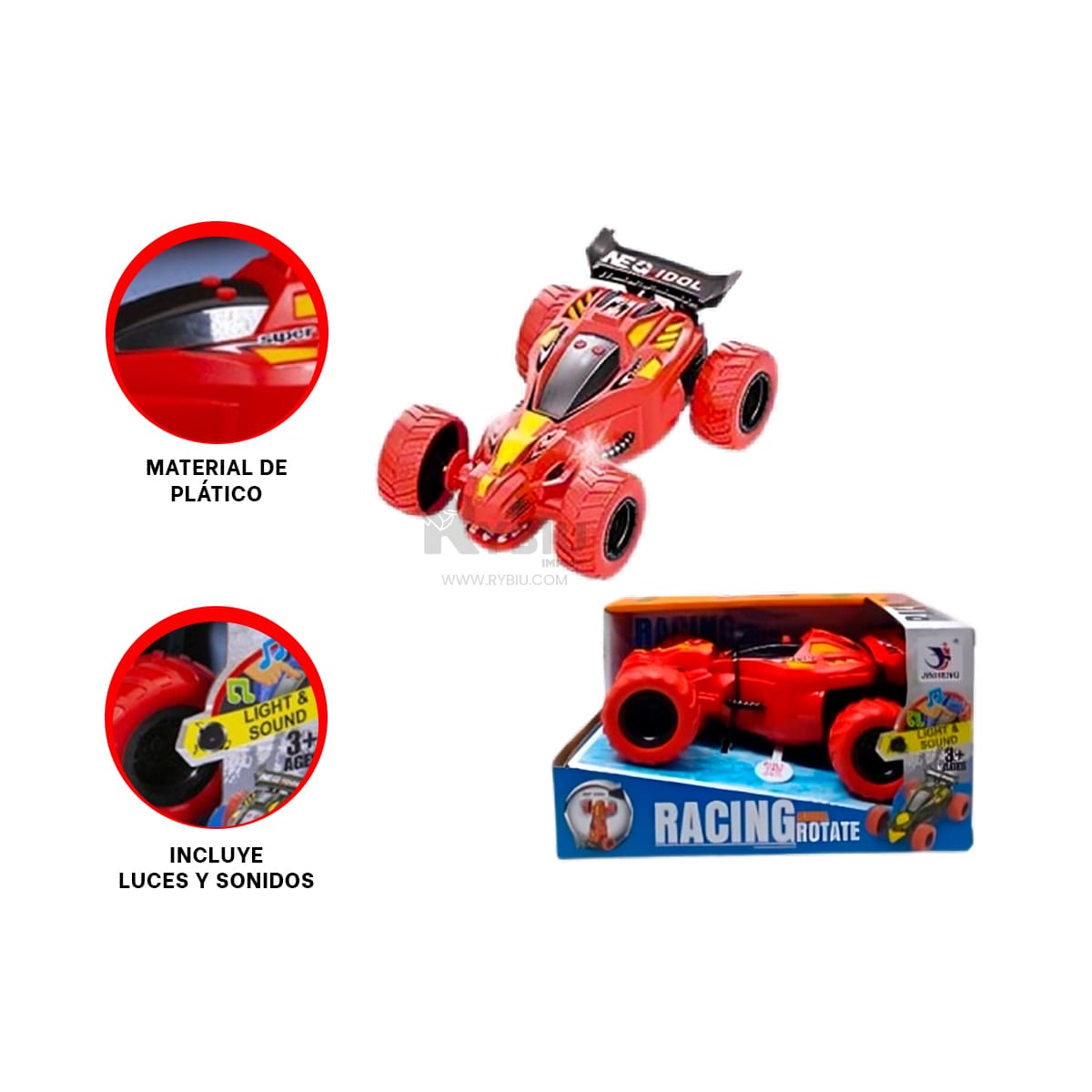 CARRO INNOVADOR Y FLEXIVO EN COLOR ROJO Y+REGALO AGENDITA - 4