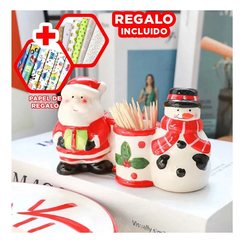 PORTA FIGURA ESTETICA DE MUÑECO DE NIEVE RYBIU NA28710 +PAPEL DE REGALO - 1