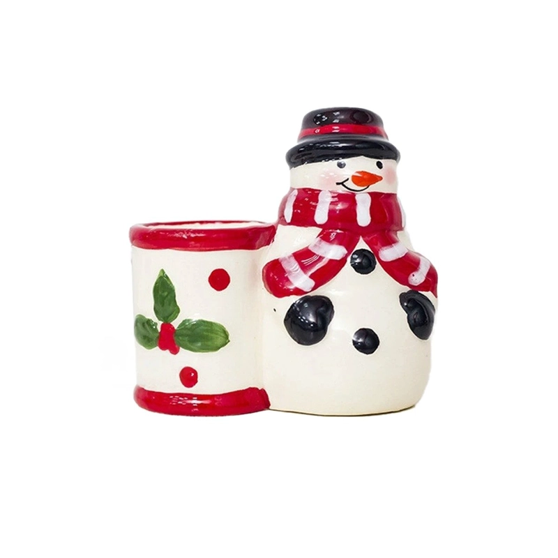PORTA FIGURA ESTETICA DE MUÑECO DE NIEVE RYBIU NA28710 +PAPEL DE REGALO - 5