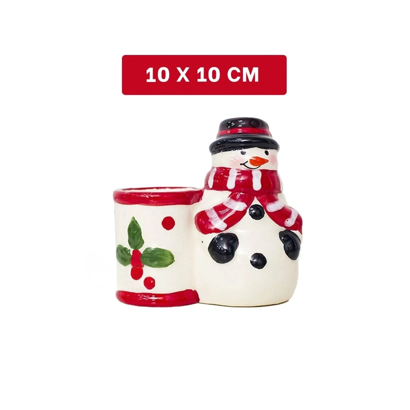 PORTA CUCHARAS AGRADABLE MUÑECO DE NIEVE RYBIU NA28710 +REGALO STICKERS - 4