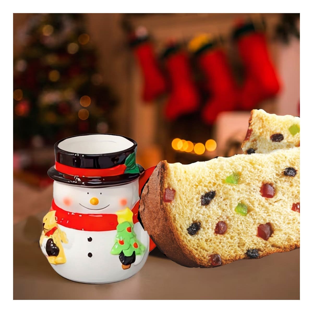 TAZA RYBIU NAVIDEÑAS CUTIVADOR Y SENCILLO DE LAVAR DE PAPA NOEL LCN-09 - 5