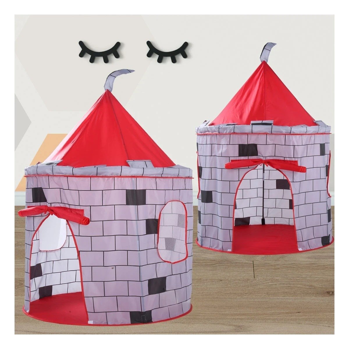 CARPA RAPIDA DE NIÑO DE CAMPO MG-801 EB ROJO PARA USO EXTERIOR Y+LIGAS REGALO - 1