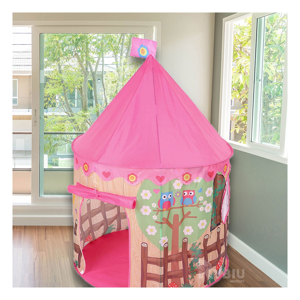 CASITA PORTATIL Y LIGERO DE COLOR ROSADO Y+REGALO AGENDITA - 2