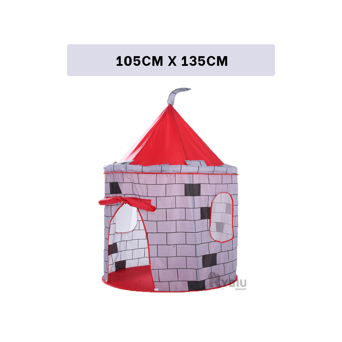 CARPA DE JUEGO PARA NIÑOS COLOR ROJO Y+PAPEL DE REGALO - 5