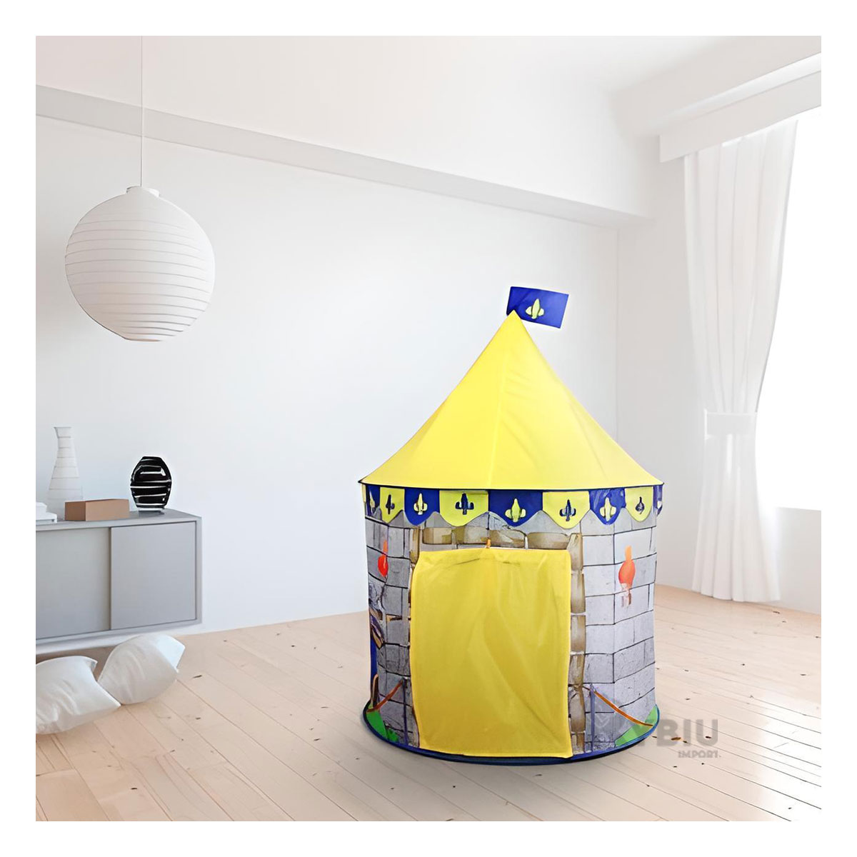 CARPA RYBIU 2 PERSONAS MG-801 CASITA PORTATIL Y LIGERO AMARILLO + REGALO AGENDITA - 3