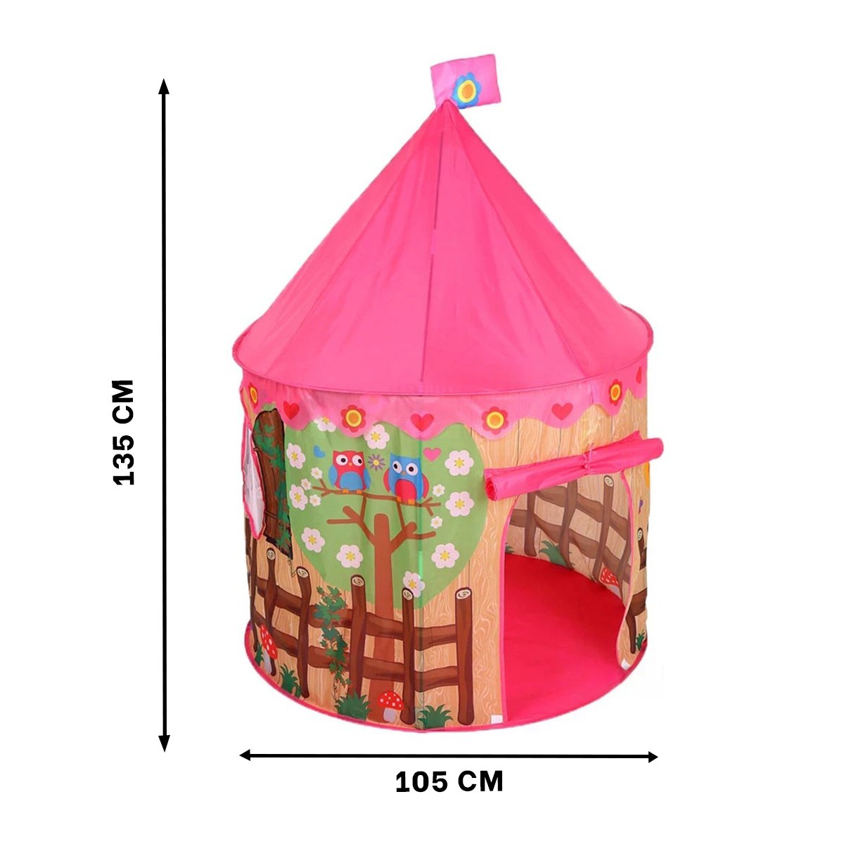 TOLDO COMPACTO DE NIÑO DE CAMPO MG-801 EB ROSADO PARA DIVERSION Y+POST IT - 4